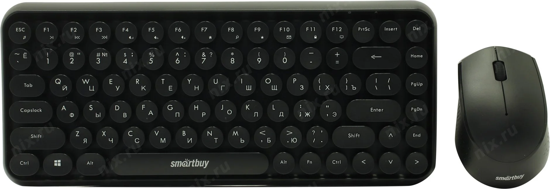 Комплект клавиатура+мышь мультимедийный Smartbuy 626376AG черный SBC-626376AG-K