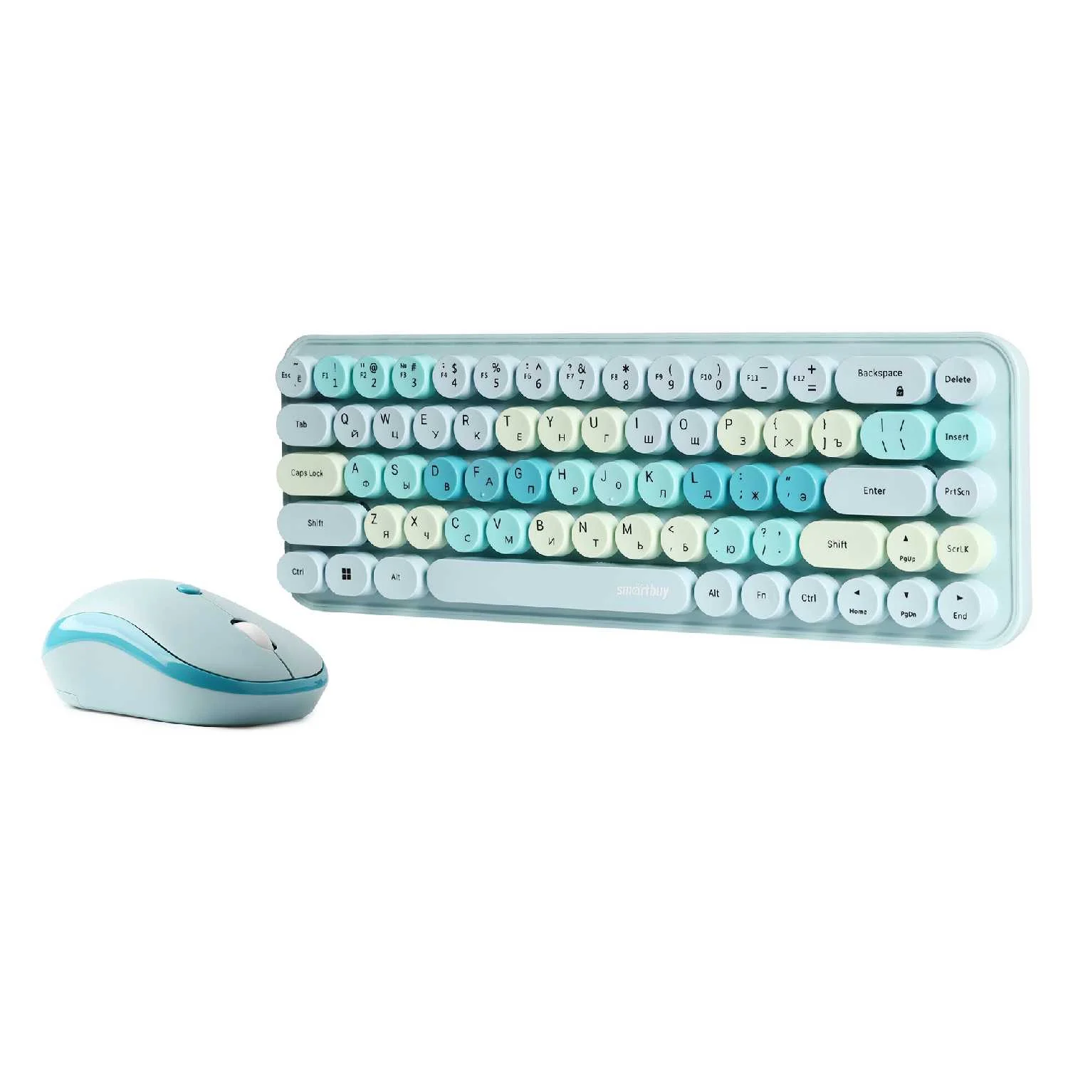 Комплект клавиатуры + мышь Smartbuy (SBC-676390AG-T) 676390 бирюзовый