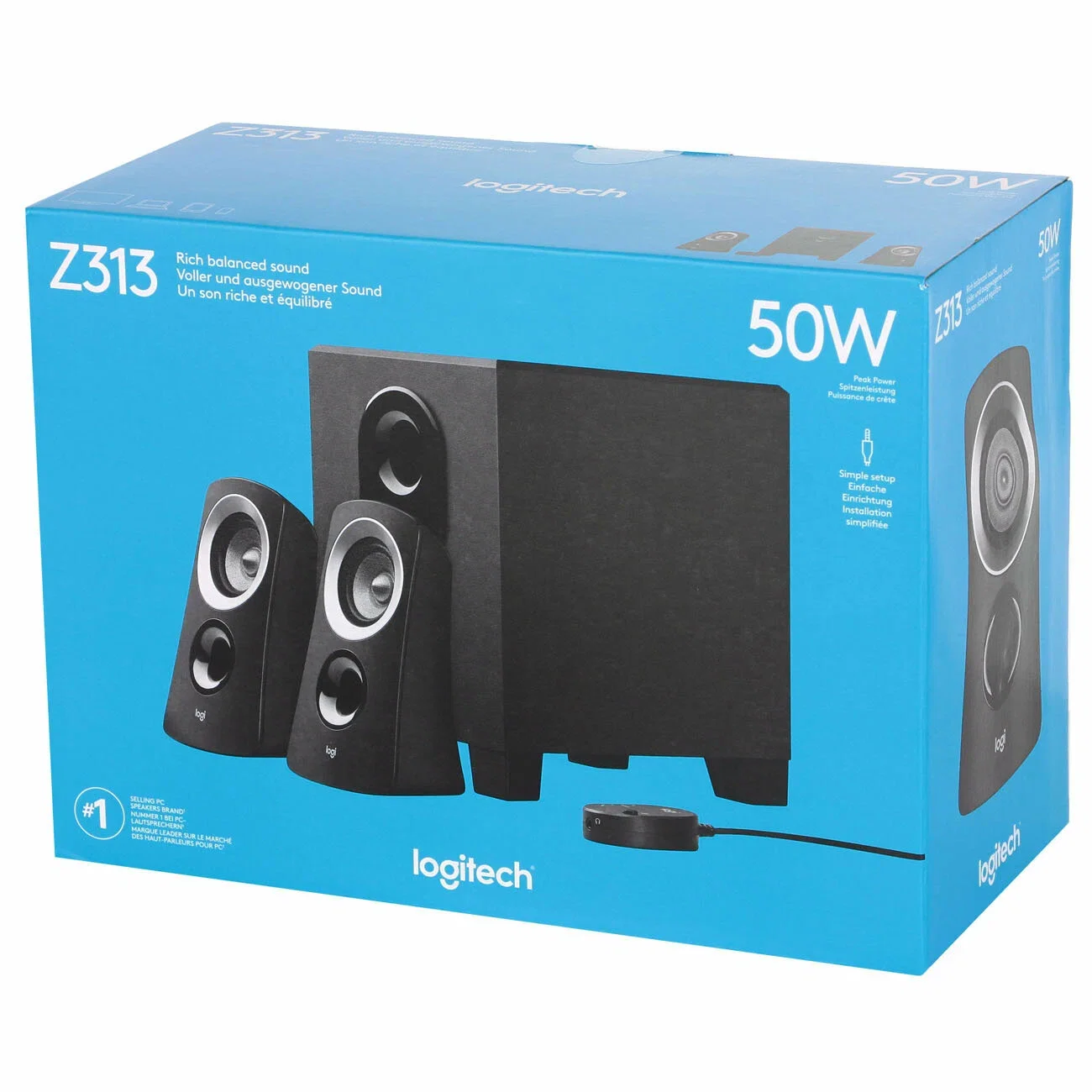 Акустическая система 2.1 Logitech Z313 (980-000413)