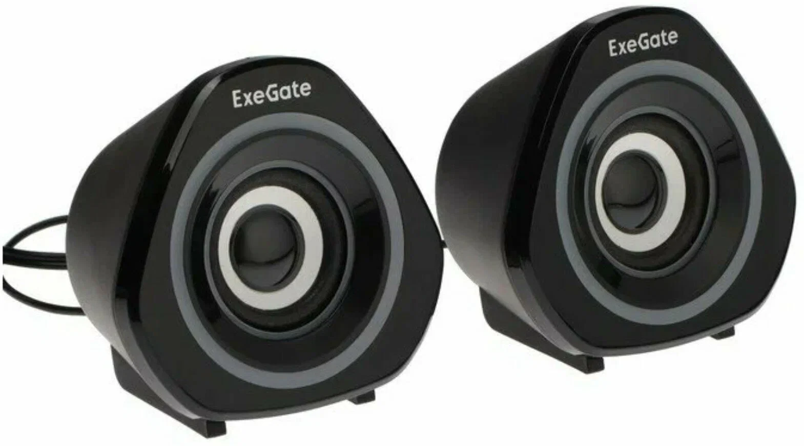 Акустическая система 2.0 ExeGate EX289680RUS Accord 210 (питание USB, 2х3Вт (6Вт RMS), 60-20000Гц, черный, RGb подсветка)