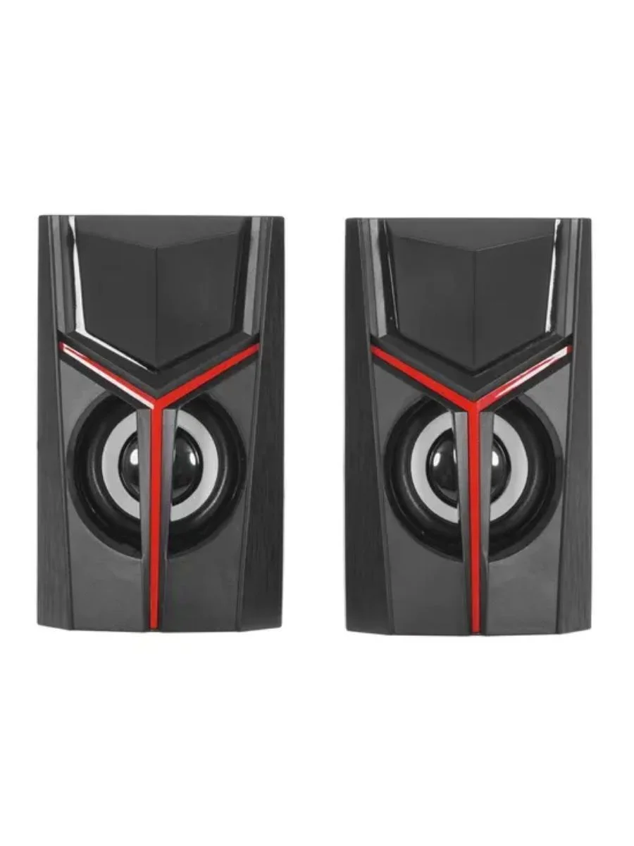 Акустическая система 2.0 Qumo TRON AS007, 10 ВТ, объемное звучание, RGb подсветка, USB/Jack 3,5мм