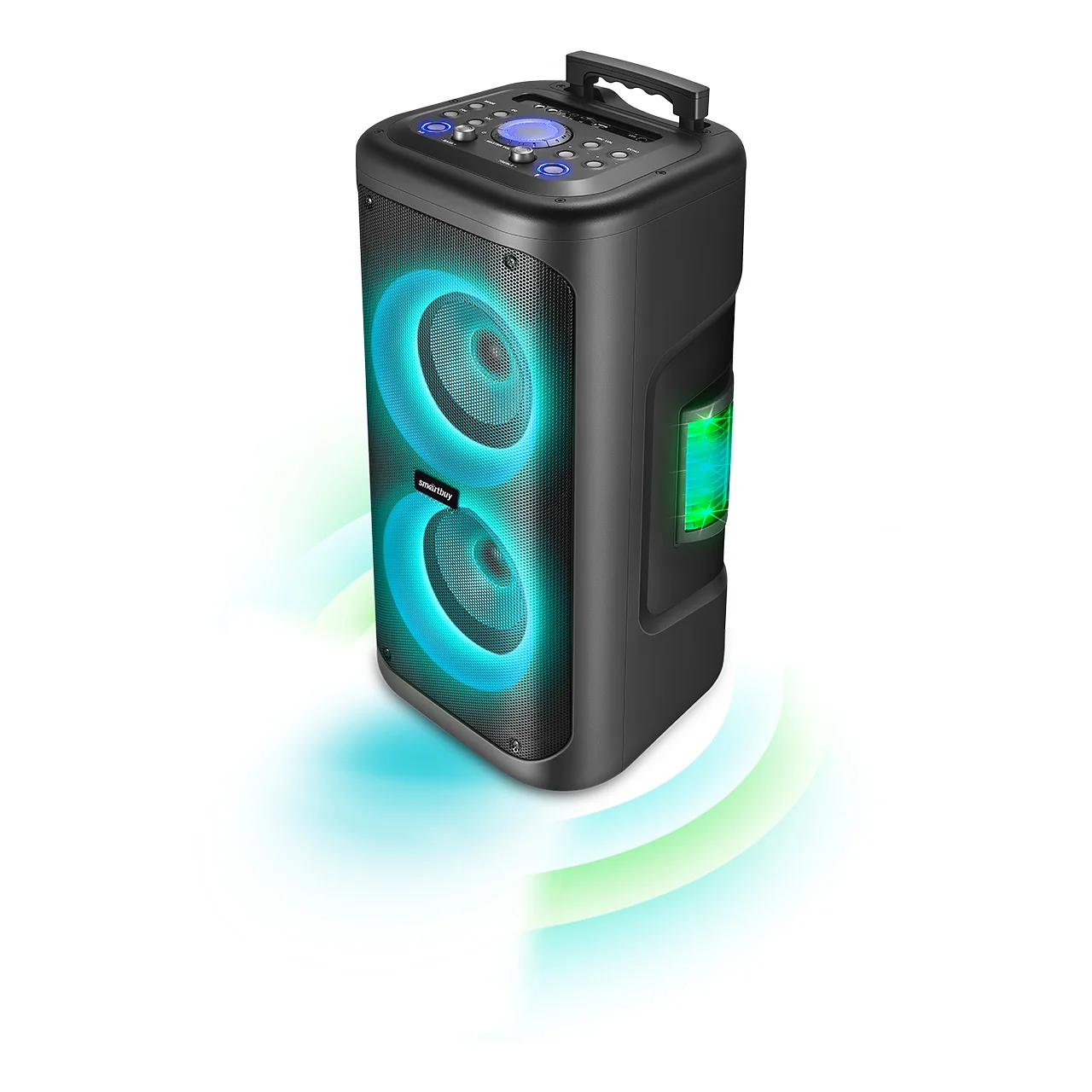 Акустическая система 2.1 Smartbuy MY DISCO, 50Вт, Bluetooth, MP3, FM, RGb подсветка Диско, микрофон