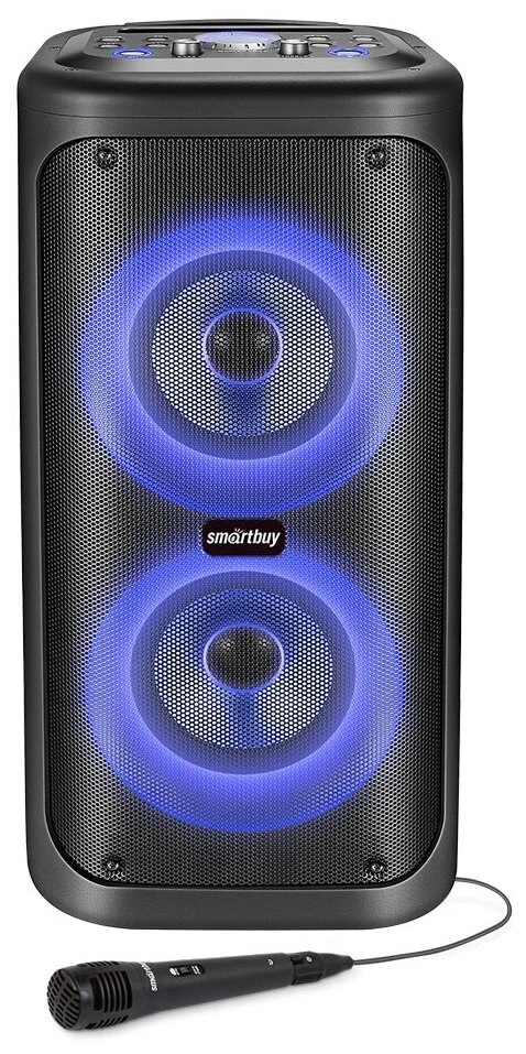 Акустическая система 2.1 Smartbuy MY DISCO, 50Вт, Bluetooth, MP3, FM, RGb подсветка Диско, микрофон