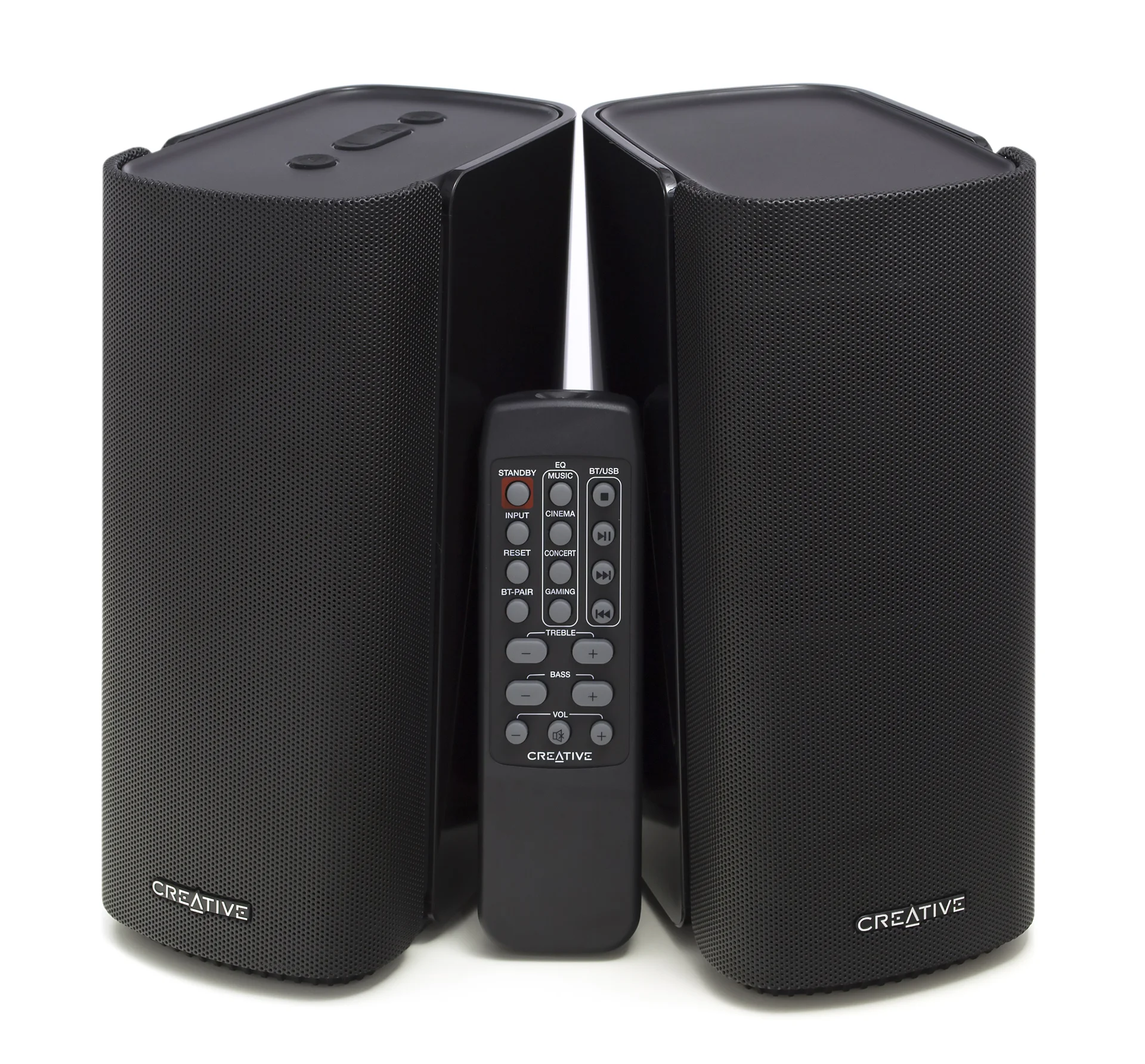 Акустическая система Creative T100 2.0 черный 40Вт BT