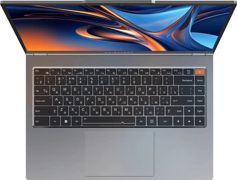 Ноутбук Maibenben P15B-R576UM 15.3" WUXGA IPS, AMD R5-7640HS, 16Gb, 512Gb SSD, Linux, серый