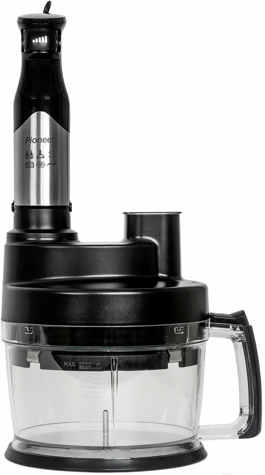 Блендер погружной Pioneer HB137S 1200Вт, измельчитель 400мл, стакан 600 мл