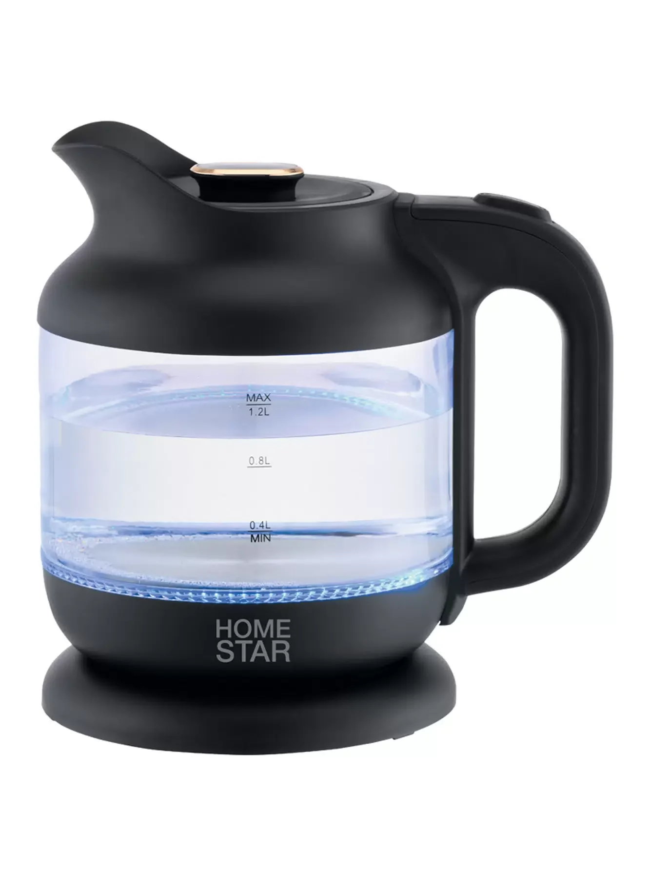 Чайник электрический Homestar HS-1056 (1.2 л), черный (107840)