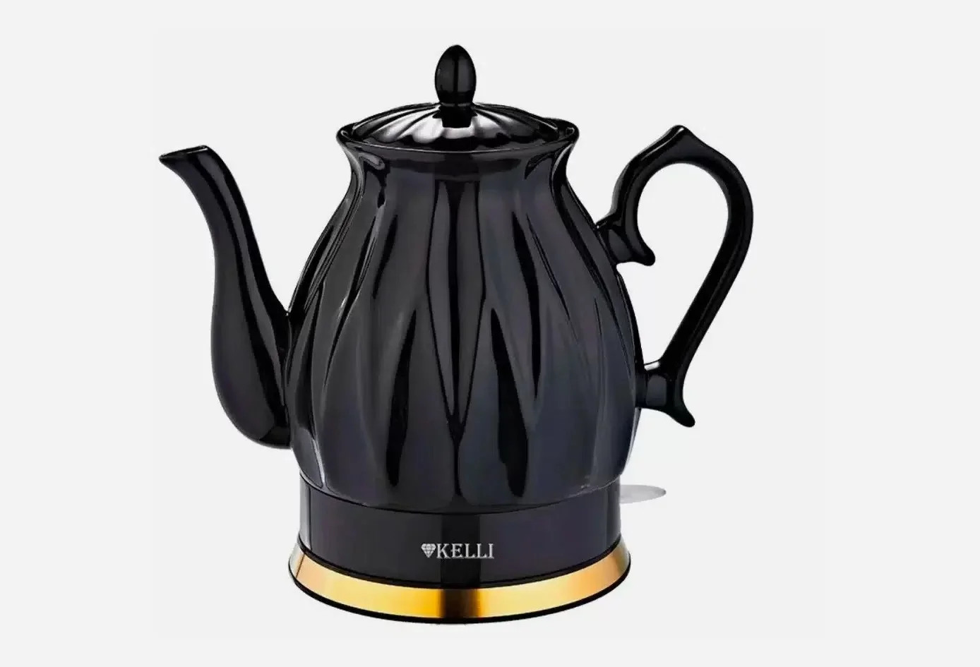 Чайник электрический Kelli KL-1341 черный керамика