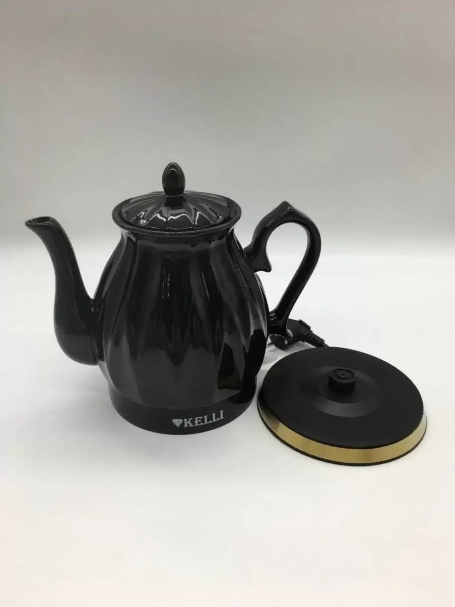 Чайник электрический Kelli KL-1341 черный керамика