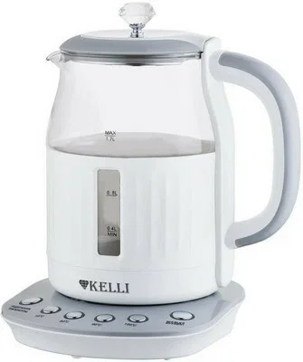 Чайник электрический Kelli KL-1373 Бело-Серый