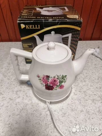Чайник электрический Kelli KL-1422, 1.8 л, керамический