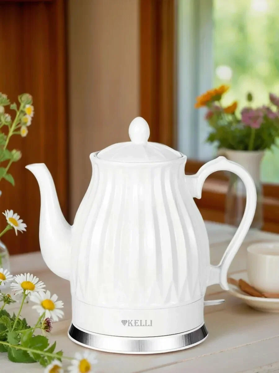 Чайник электрический Kelli KL-1810, керамический