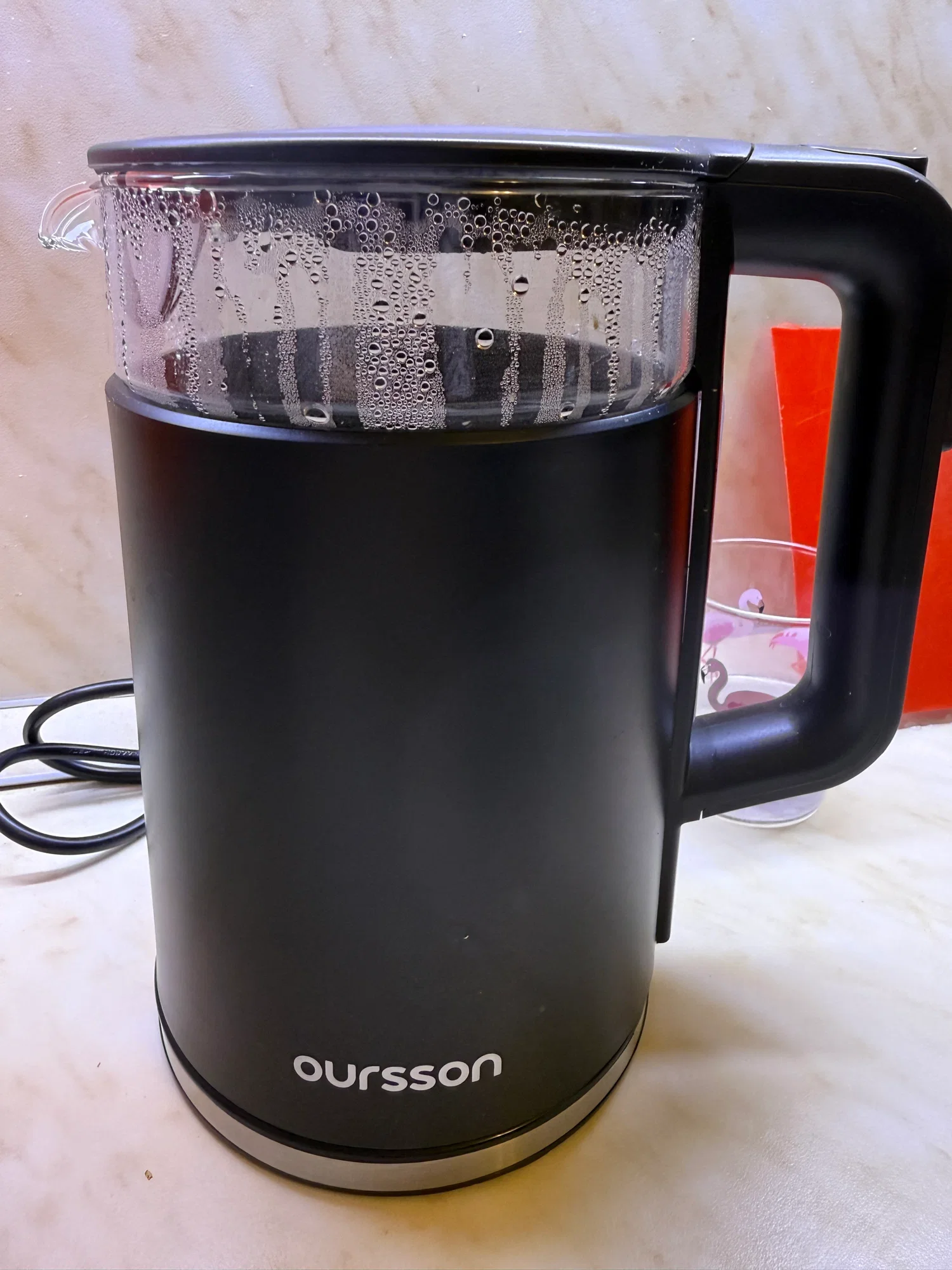 Чайник электрический Oursson KE1733WD/BL (Черный)