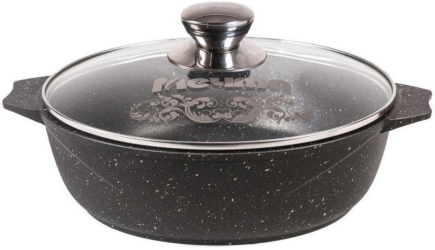 МЕЧТА Гранит black Жаровня 4 л