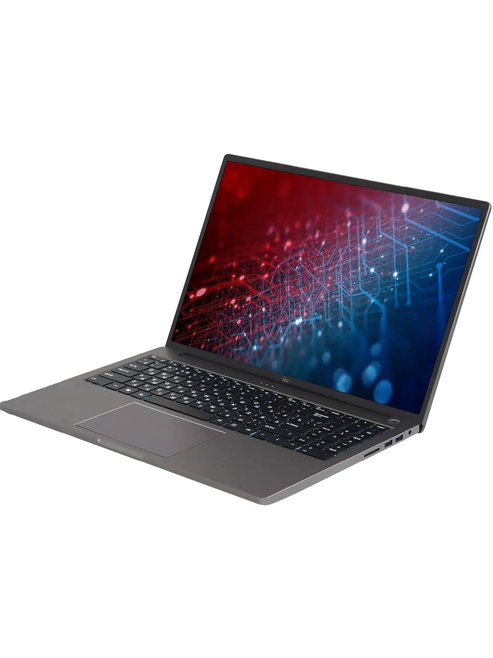 Ноутбук IRU Strato 16ALMR Core i5 12450H 16Gb SSD512Gb Intel UHD Graphics 16" IPS FHD (1920x1200) Windows 11 Pro grey WiFi BT Cam 5400mAh (2142318)