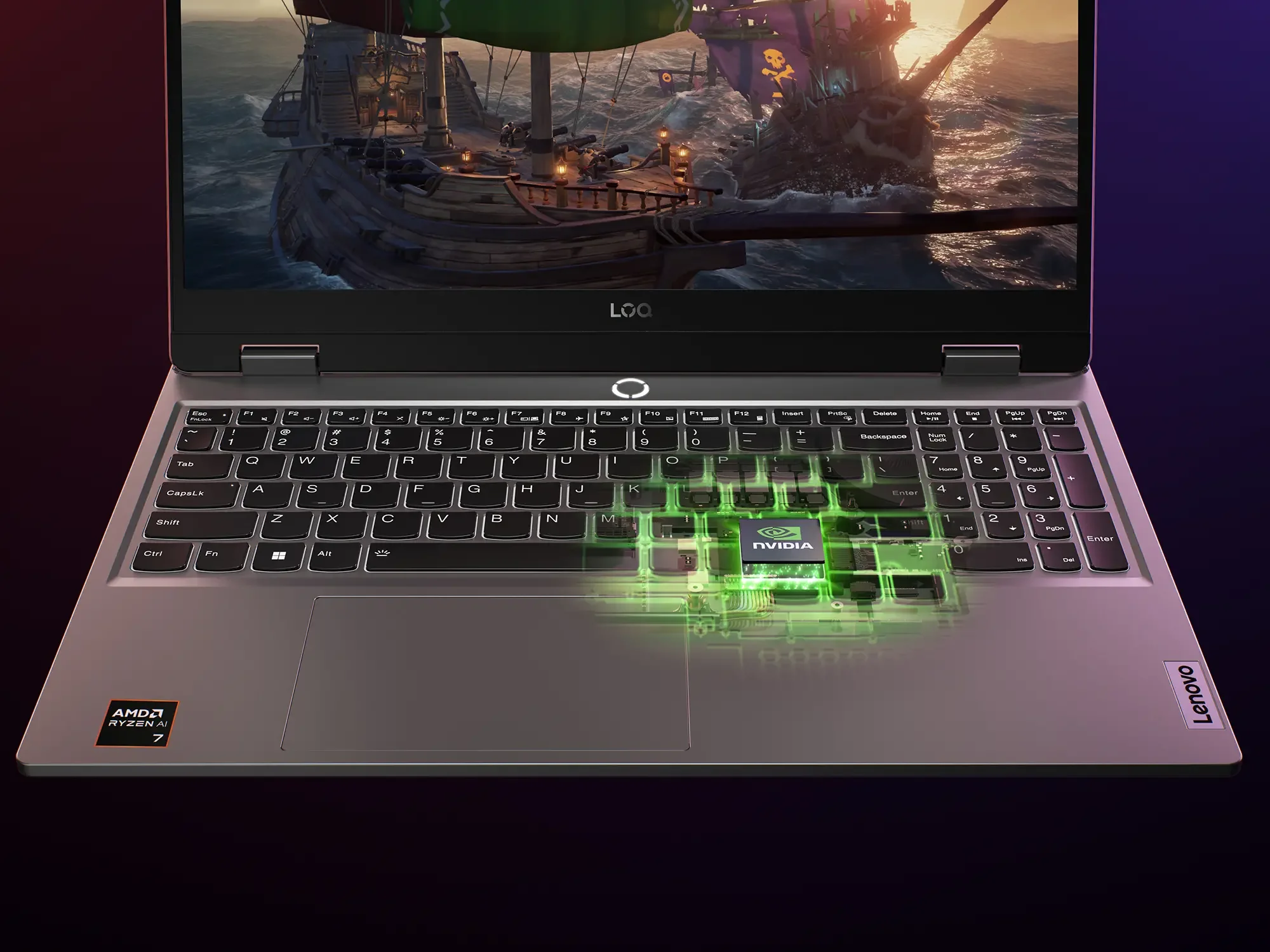 Ноутбук Lenovo LOQ 15ARP9 Ryzen 5 7235HS 16Gb SSD512Gb NVIDIA GeForce RTX 3050 6Gb 15.6" IPS FHD (1920x1080) без ОС grey WiFi BT Cam (83JC0057PS)