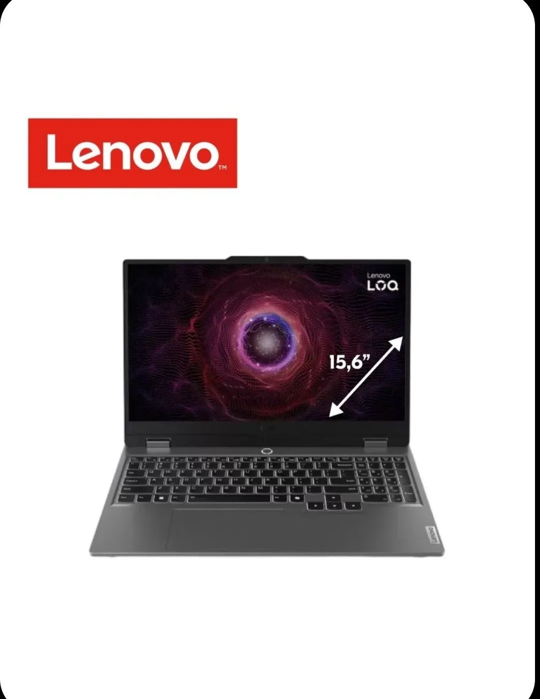 Ноутбук Lenovo LOQ 15ARP9 Ryzen 5 7235HS 16Gb SSD512Gb NVIDIA GeForce RTX 3050 6Gb 15.6" IPS FHD (1920x1080) без ОС grey WiFi BT Cam (83JC0057PS)