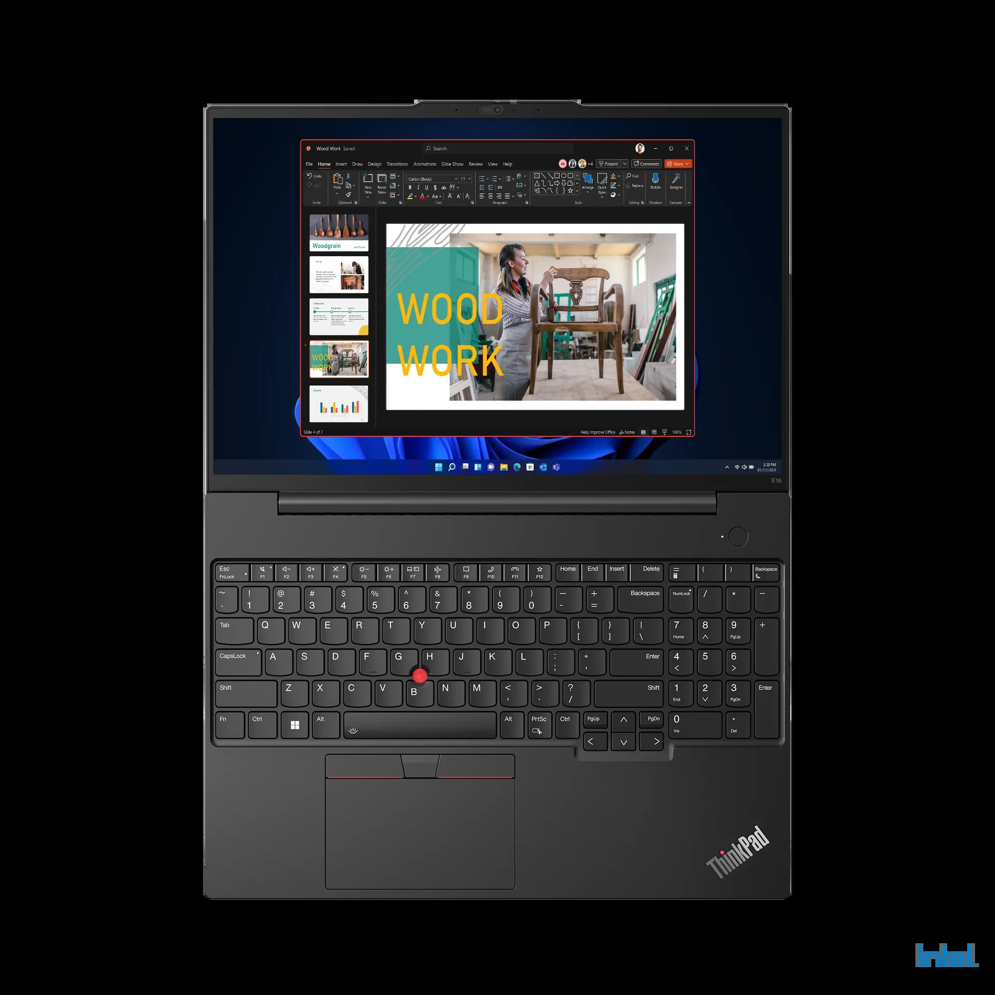 Ноутбук Lenovo ThinkPad E16 G2 Core Ultra 5 125U 32Gb SSD512Gb Intel Graphics 16" IPS WUXGA (1920x1200) без ОС black WiFi BT Cam (21MAS04600_32G)