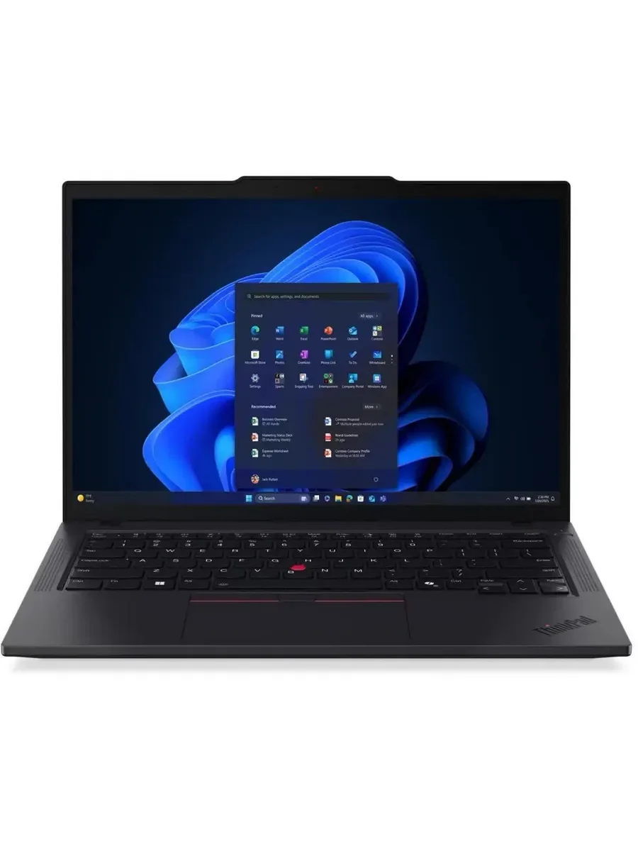 Ноутбук Lenovo ThinkPad T14 G6 Core Ultra 7 258V 32Gb SSD512Gb Intel Arc 140V 14" IPS WUXGA (1920x1200) Windows 11 Pro black WiFi BT Cam (21QG0059GP)