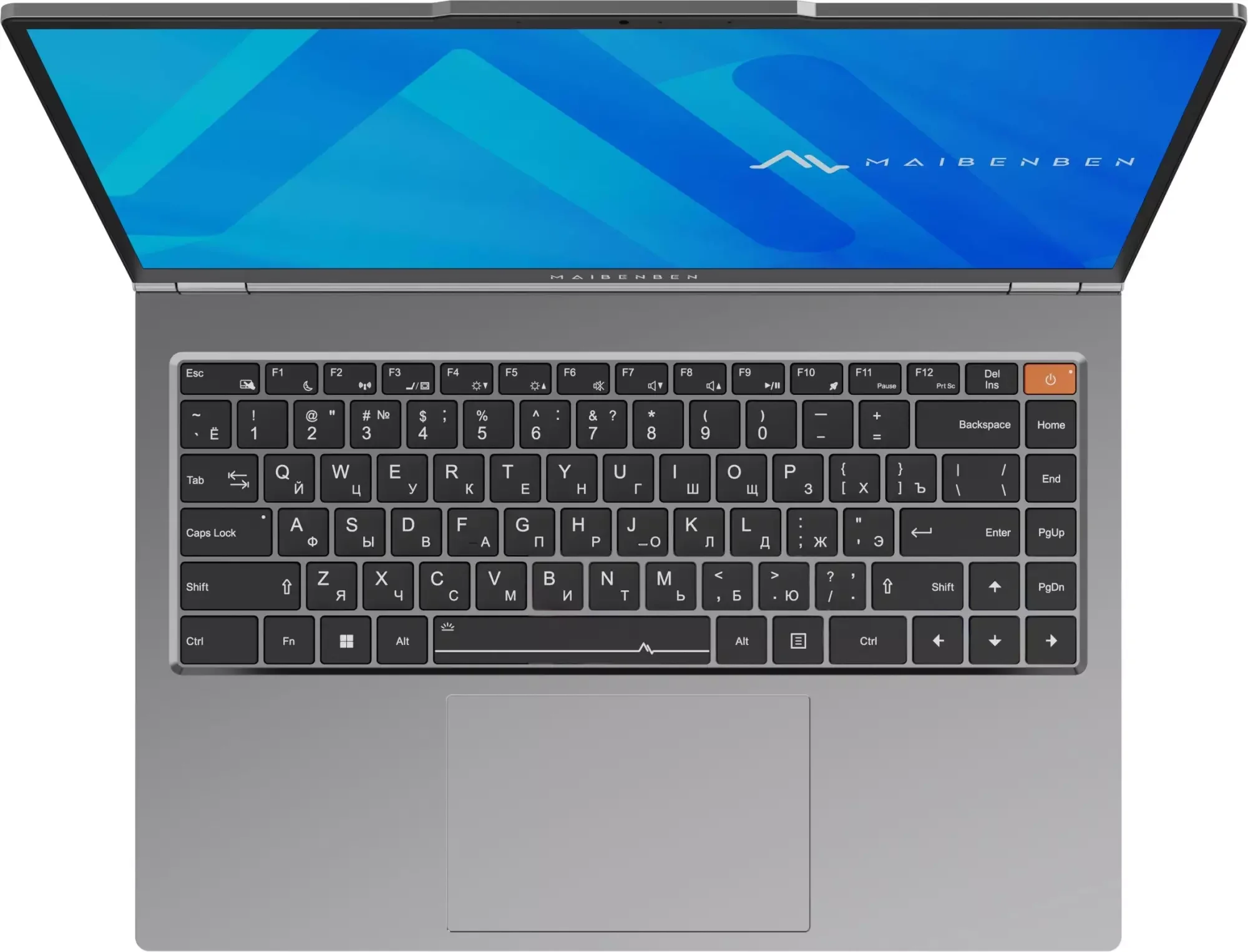Ноутбук Maibenben P15B-R576UM Ryzen 5 7640HS 16Gb SSD512Gb AMD Radeon 760M 15.3" IPS FHD+ (1920x1200) Windows 11 Home grey WiFi BT Cam 5921mAh (P15B-R