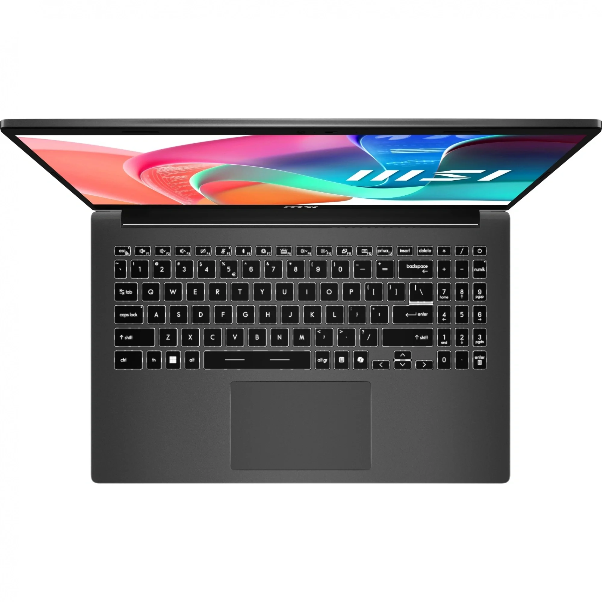 Ноутбук MSI Modern 15 F1MG-1071XRU Core 7 150U 16Gb SSD512Gb Intel Graphics 15.6" IPS FHD (1920x1080) FreeDOS grey WiFi BT Cam (9S7-15S111-1071)