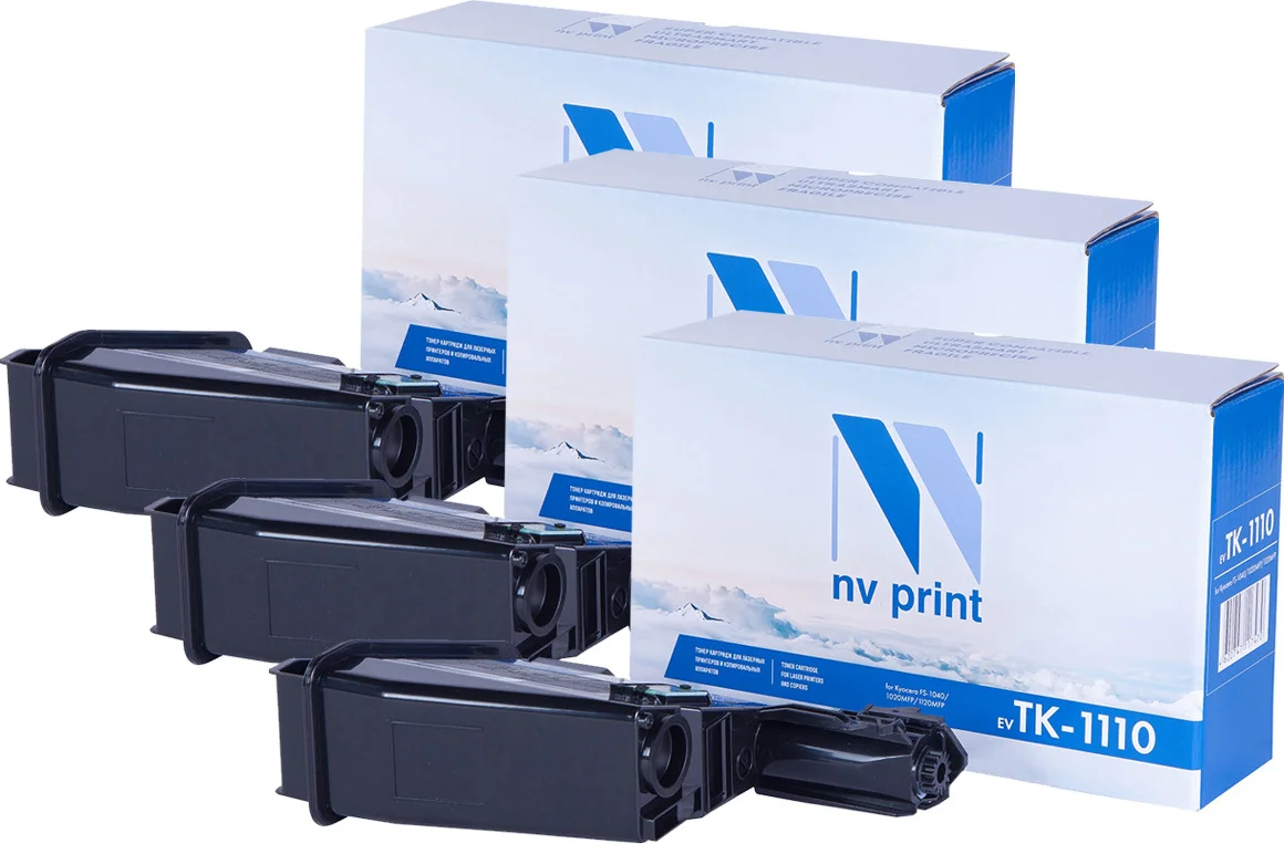 Картридж Nvp NV-TK-1110-SET3 для Kyocera FS-1040/ FS-1020MFP/ FS-1120MFP (2500k) (3 шт)