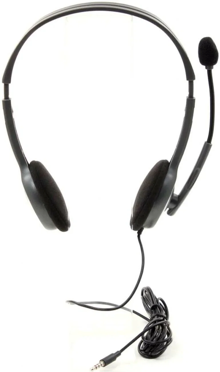Компьютерная гарнитура Logitech H111 серый 1.8м накладные оголовье (981-000593)