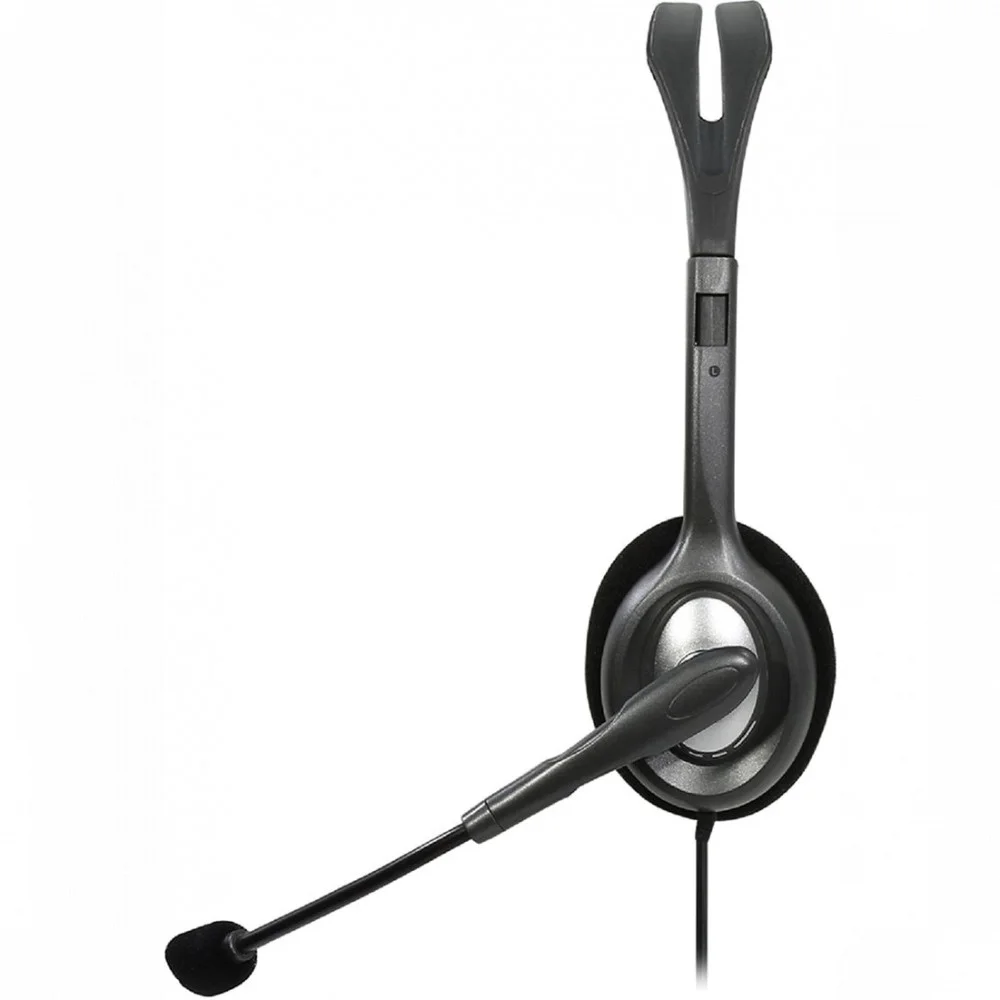 Компьютерная гарнитура Logitech H111 серый 1.8м накладные оголовье (981-000593)