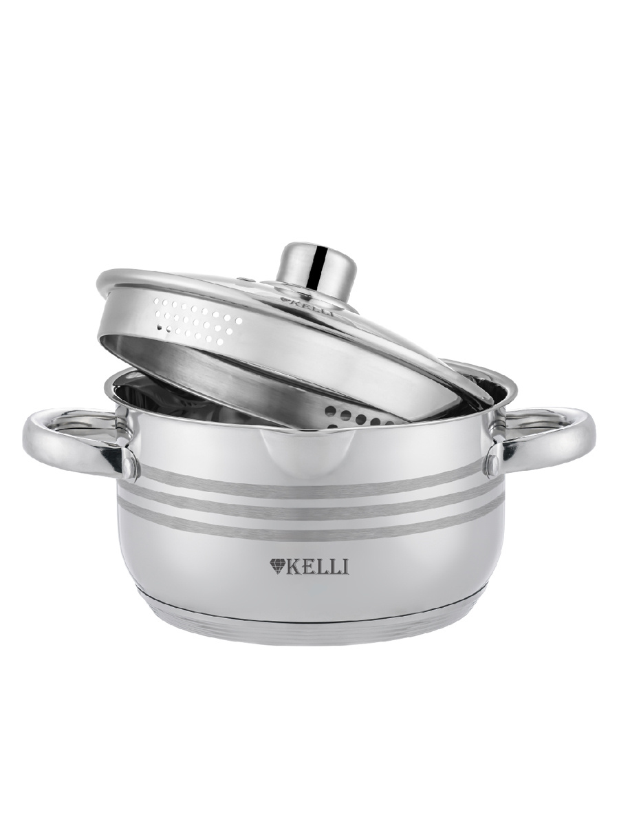 Kelli Кастрюля из нержавеющей стали 3,5л KL-4263-20 (x6)