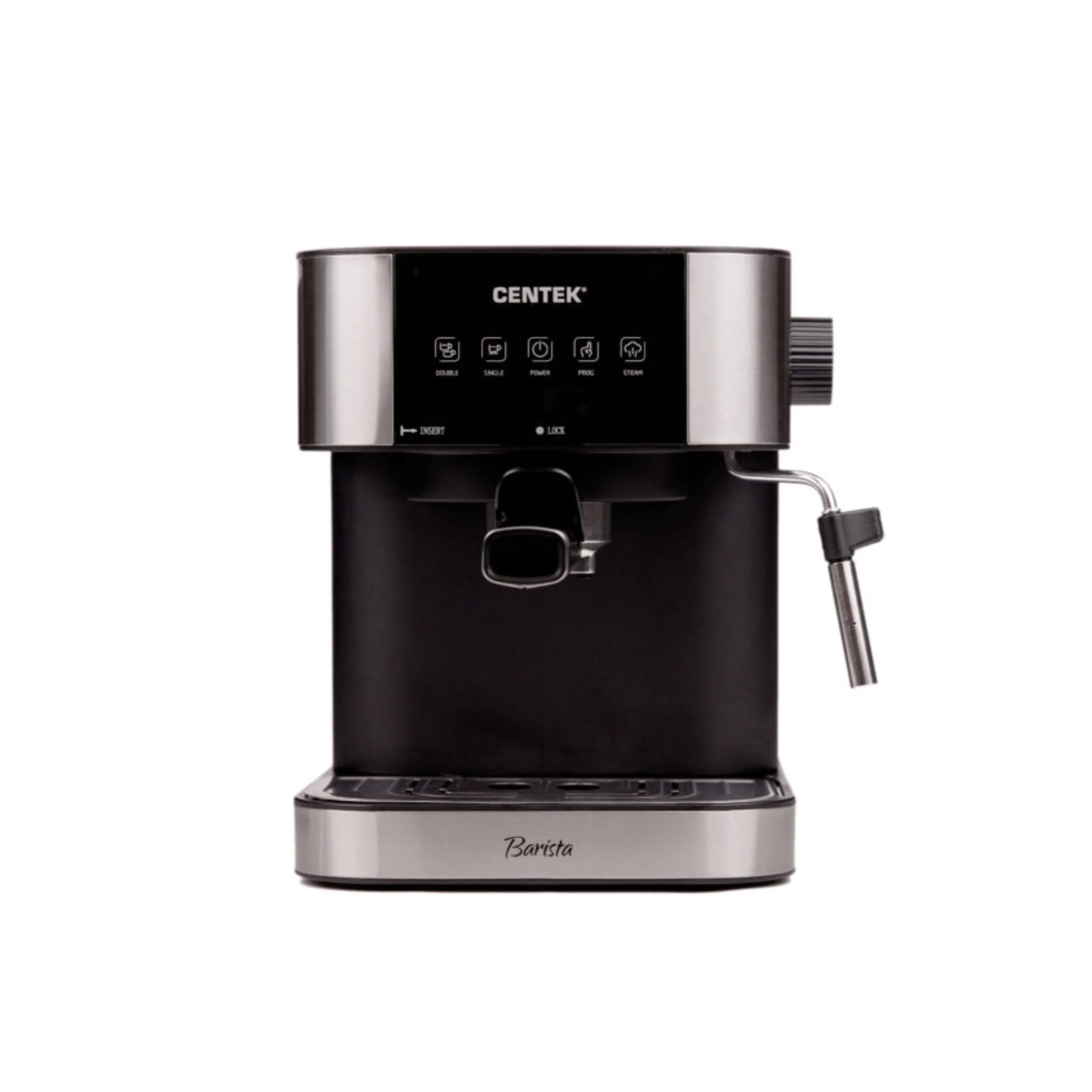 Кофеварка рожковая Centek CT-1164 серебристый, исп. кофе - молотый, 1.5 л, 1150 Вт, 15 бар