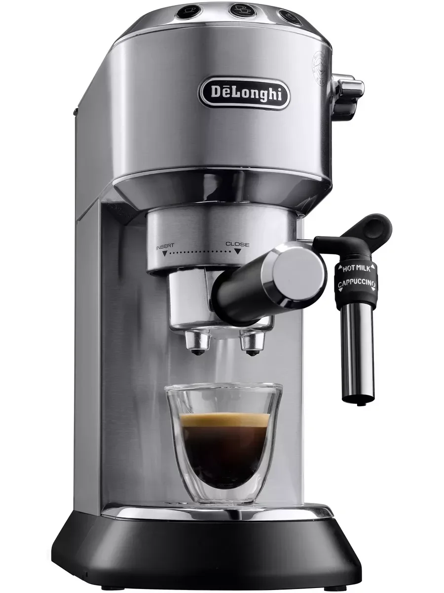 Кофеварка рожковая DeLonghi EC685.M серебристый, исп. кофе - молотый/чалды, 1.1 л, 1350 Вт, 15 бар