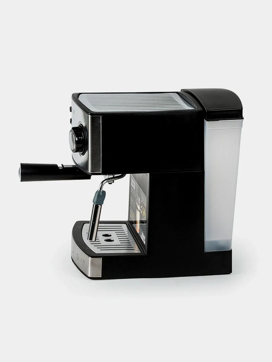 Кофеварка рожковая Endever Costa-1060 черный/стальной, исп. кофе - молотый, 1.6 л, 1000 Вт, 20 бар