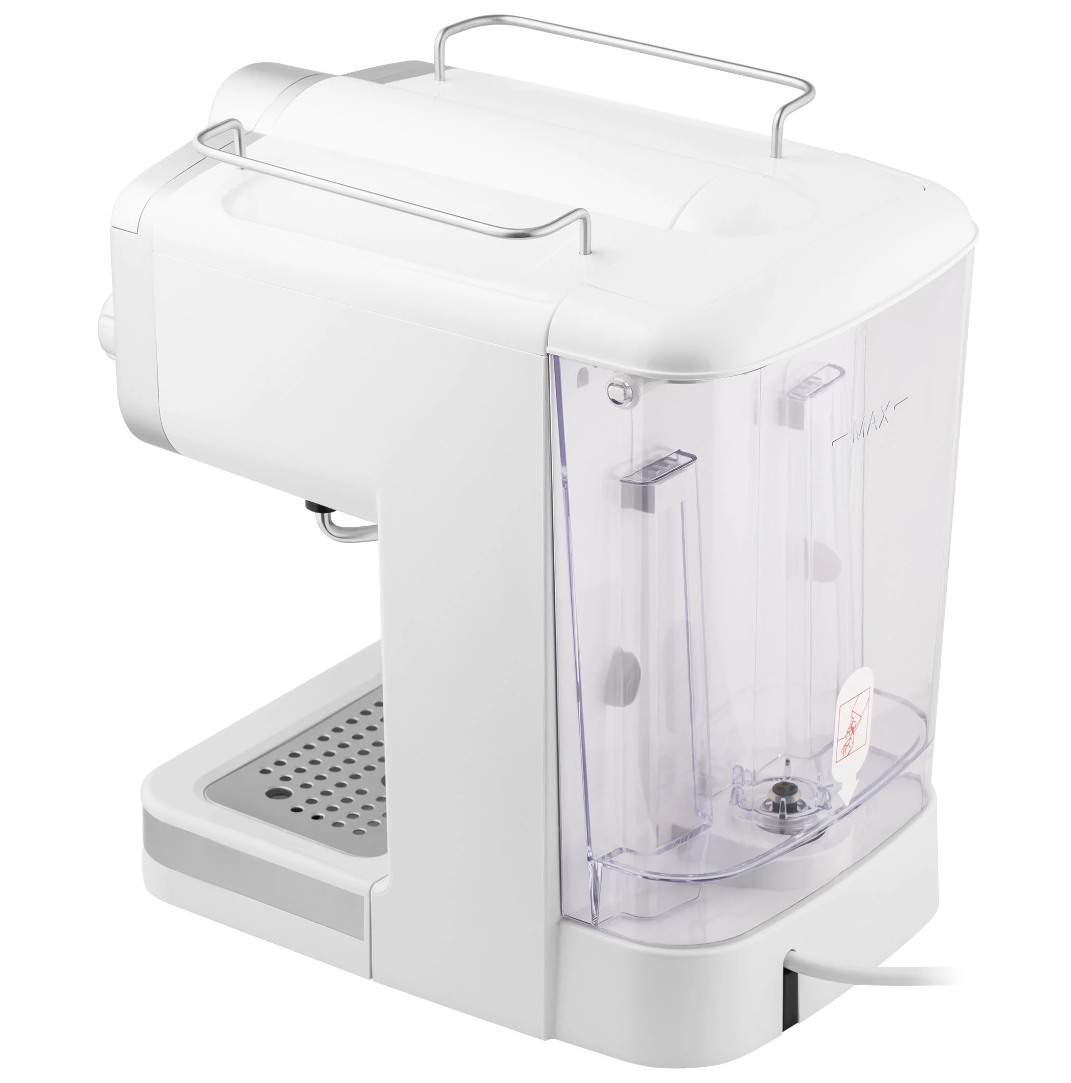 Кофеварка рожковая Maunfeld MF-735WH PRO белый, исп. кофе - молотый, 1.25 л, 1100 Вт, 15 бар