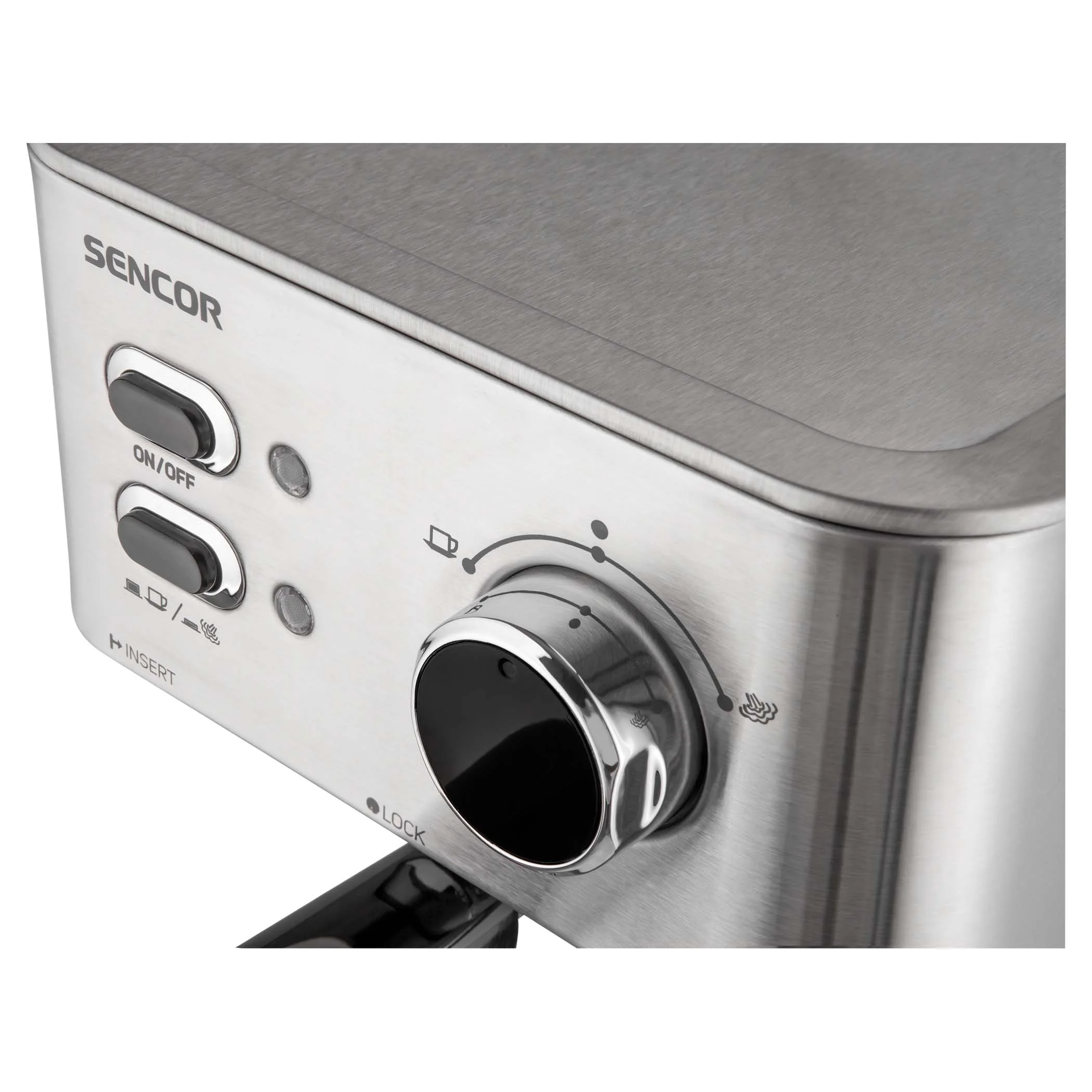 Кофеварка рожковая Sencor SES 4010SS серый, исп. кофе - молотый, 1.5 л, 1050 Вт, 15 бар