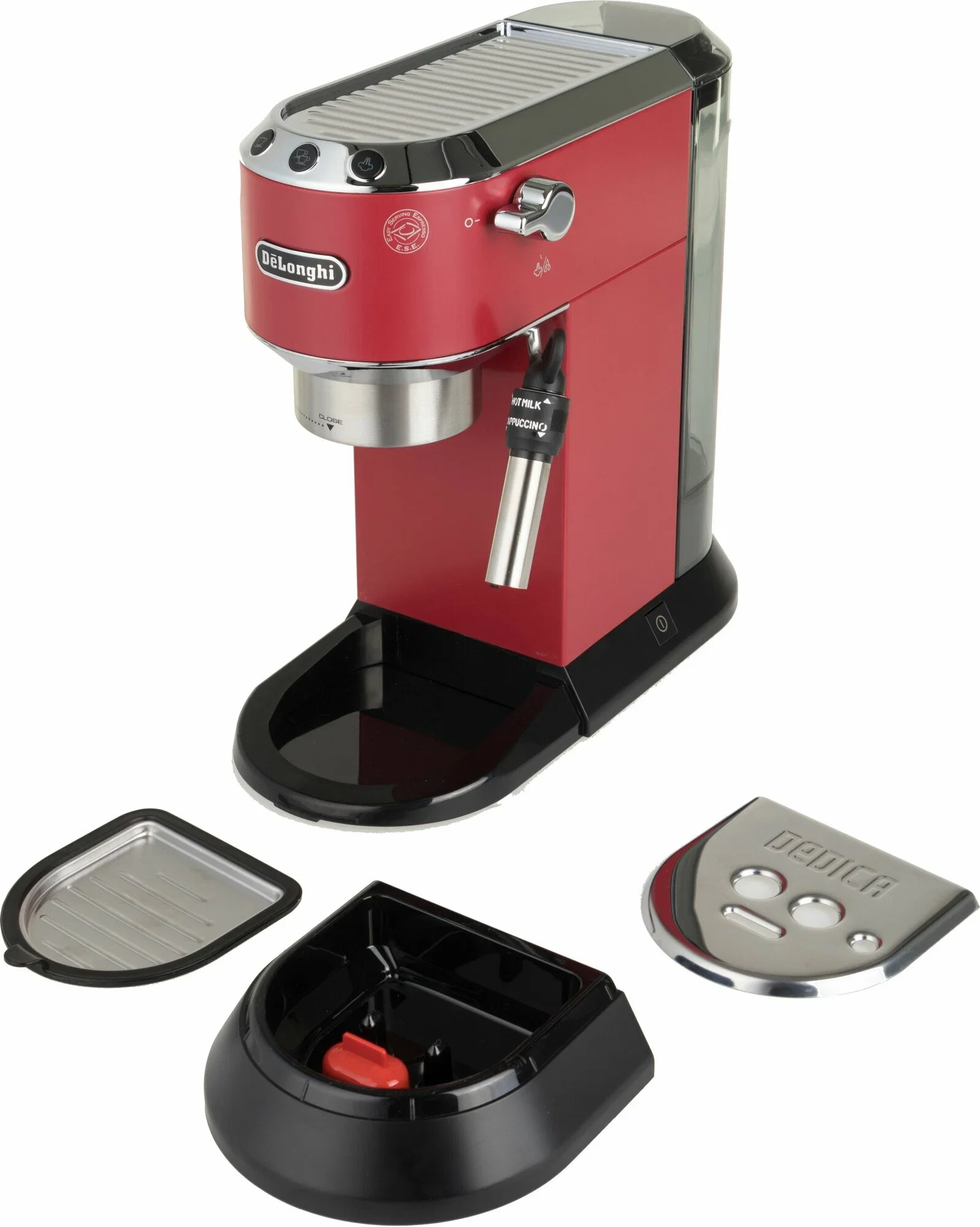 Кофеварка эспрессо DeLonghi EC685.R красный, исп. кофе - молотый/чалды, 1.1 л, 1350 Вт, 15 бар