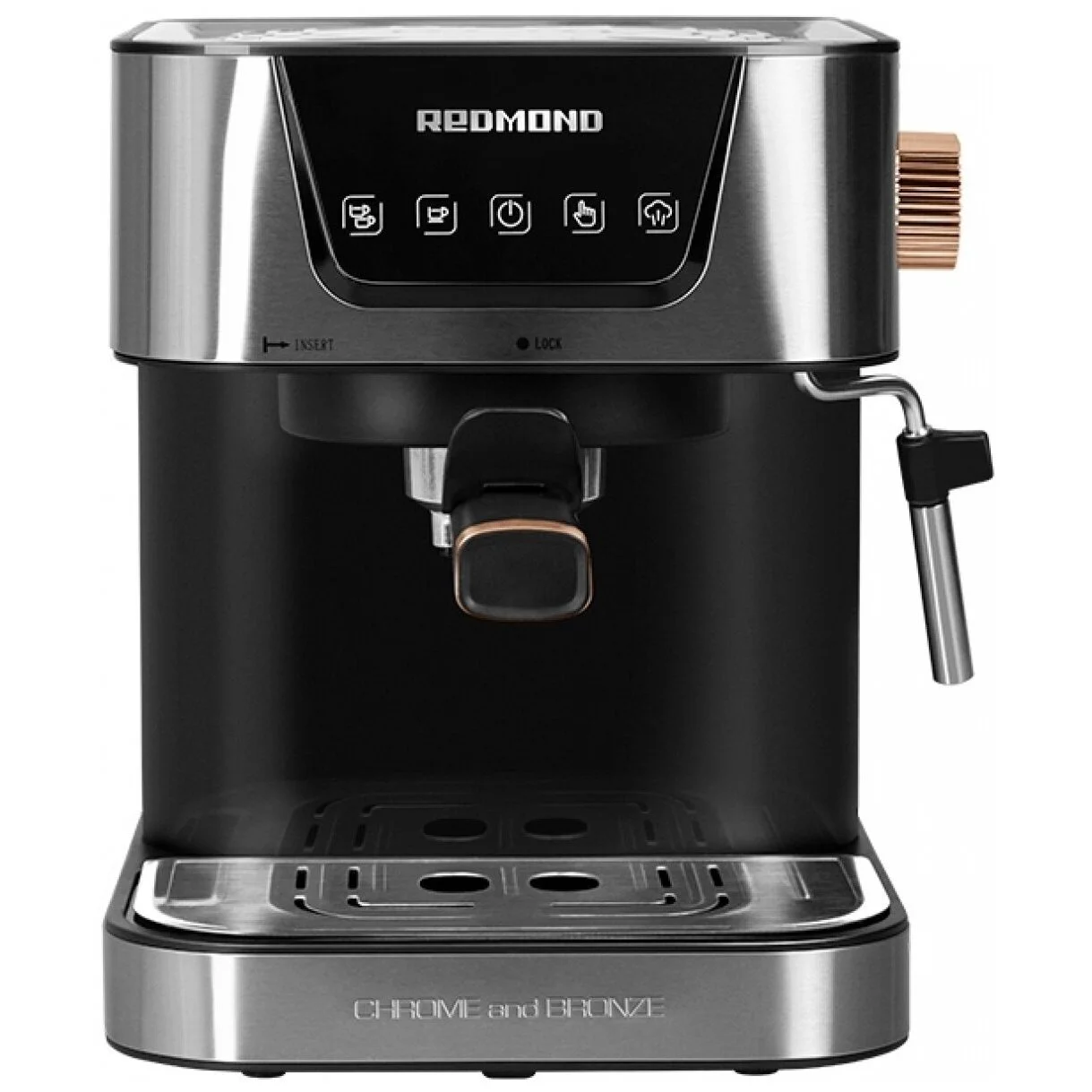 Кофеварка эспрессо Redmond RCM-CBM1514 1050Вт бронзовый