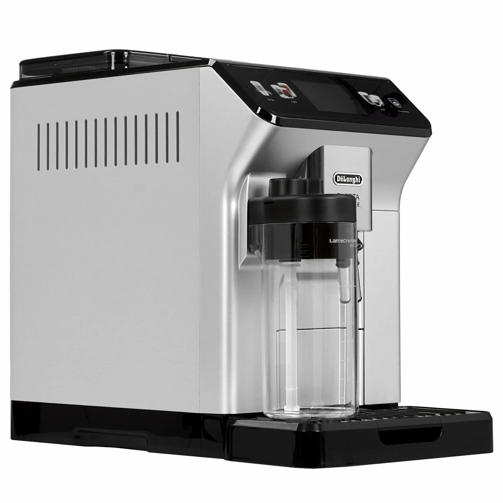 Кофемашина DeLonghi ECAM450.55.S серебристый/черный, исп. кофе - зерновой/молотый, 1.8 л, 1450 Вт, 19 бар