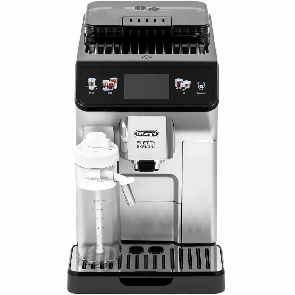 Кофемашина DeLonghi ECAM450.55.S серебристый/черный, исп. кофе - зерновой/молотый, 1.8 л, 1450 Вт, 19 бар
