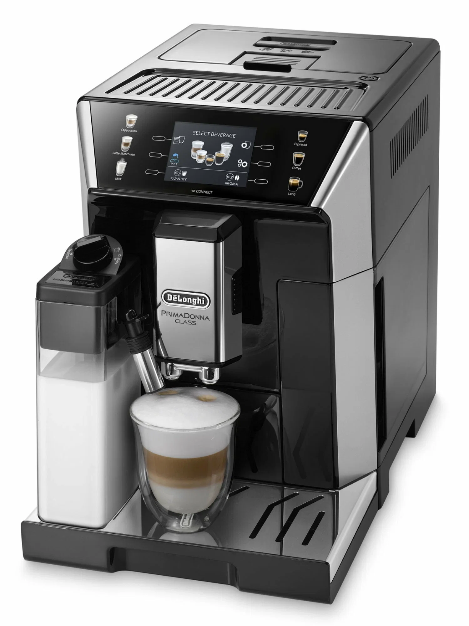Кофемашина DeLonghi ECAM550.65.SB, черный/серебристый