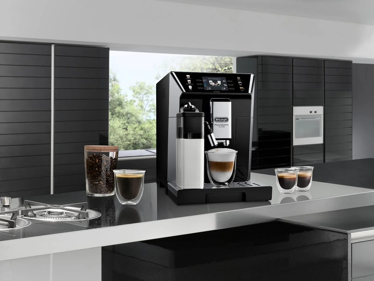 Кофемашина DeLonghi ECAM550.65.SB, черный/серебристый