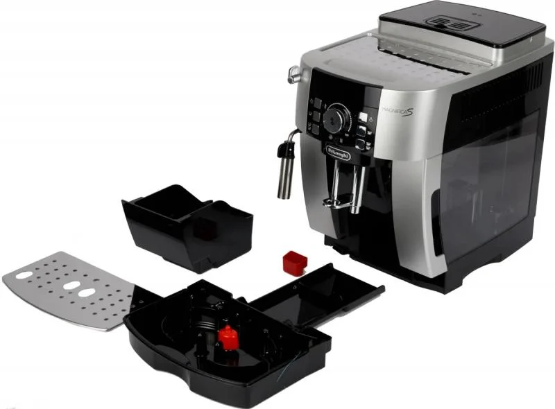 Кофемашина автоматическая DeLonghi ECAM 21.117.SB серебристый/черный, исп. кофе - зерновой/молотый, 1.8 л, 1450 Вт, 15 бар
