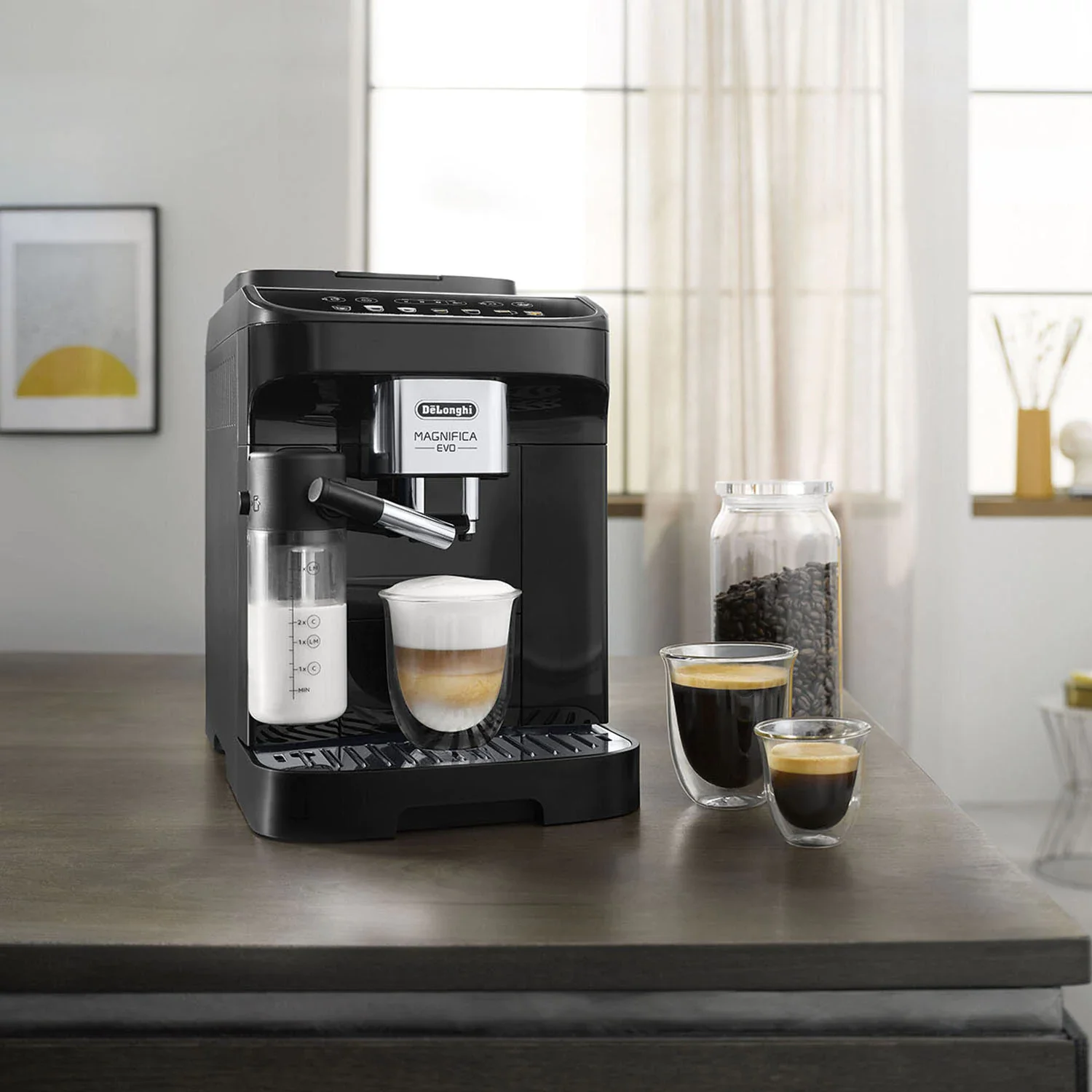Кофемашина автоматическая DeLonghi ECAM290.61.B черный, исп. кофе - зерновой/молотый, 1.8 л, 1450 Вт, 15 бар