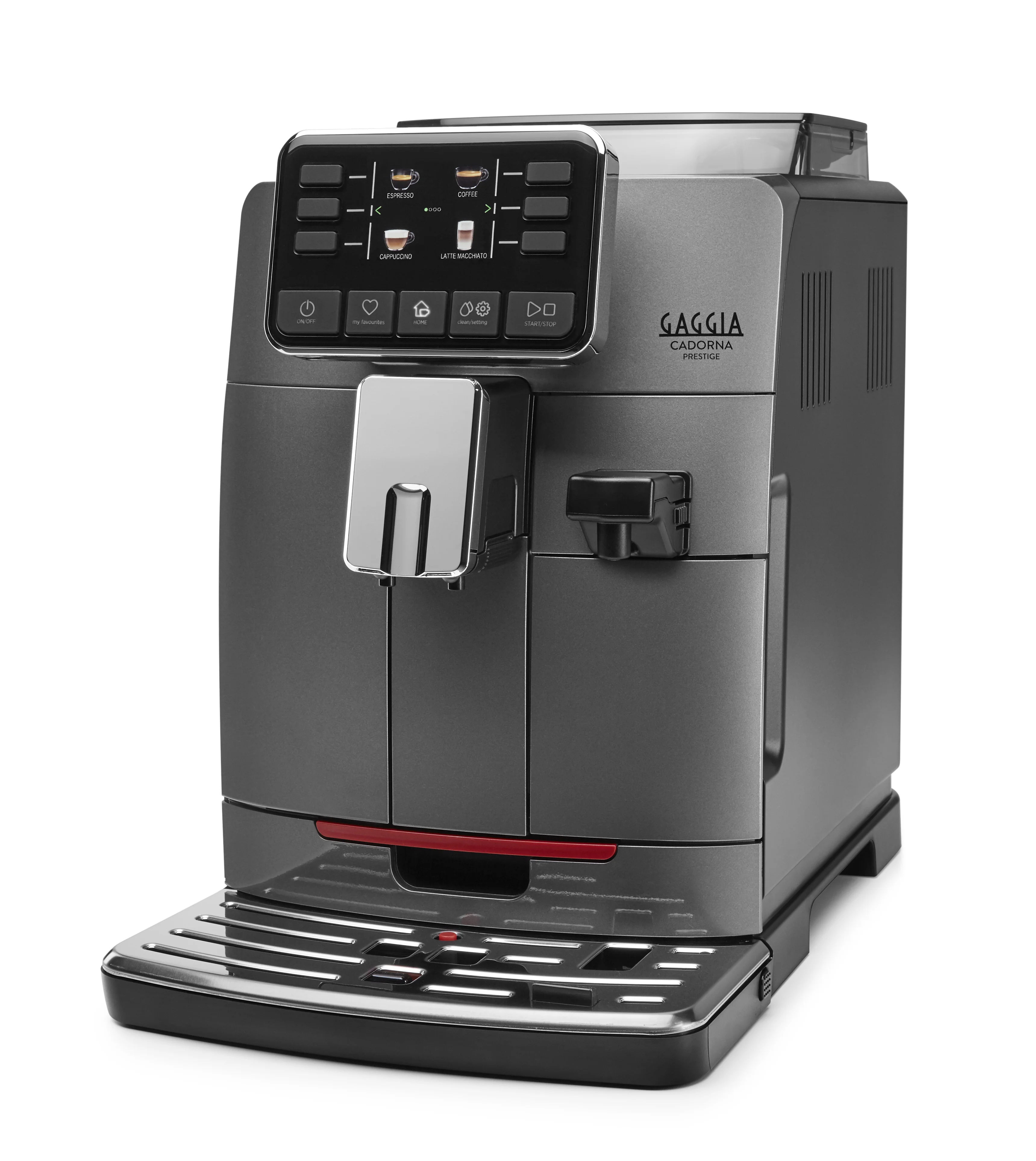 Кофемашина автоматическая Gaggia CADORNA PRES OTC AN 9604/01 серый, исп. кофе - молотый/зерновой, 1.5 л, 1850 Вт. 15 бар