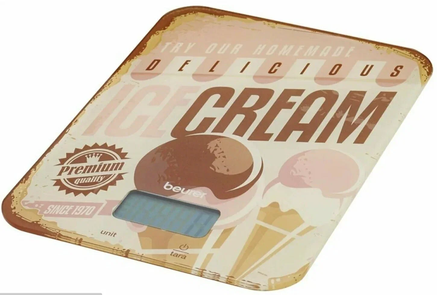 Весы кухонные Beurer KS19 Ice Cream макс. вес: 5 кг, рисунок