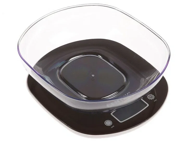Весы кухонные Centek CT-2456 (шоколад) электр., max 7кг(!!!), шаг 1г, большая съемная чаша, дисплей