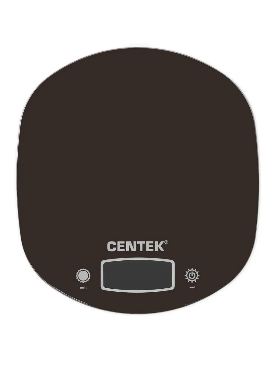 Весы кухонные Centek CT-2456 (шоколад) электр., max 7кг(!!!), шаг 1г, большая съемная чаша, дисплей