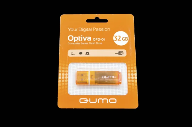 Флешка USB QUMO 32 Gb USB 2.0 Optiva 01 оранжевый корпус оранжевый