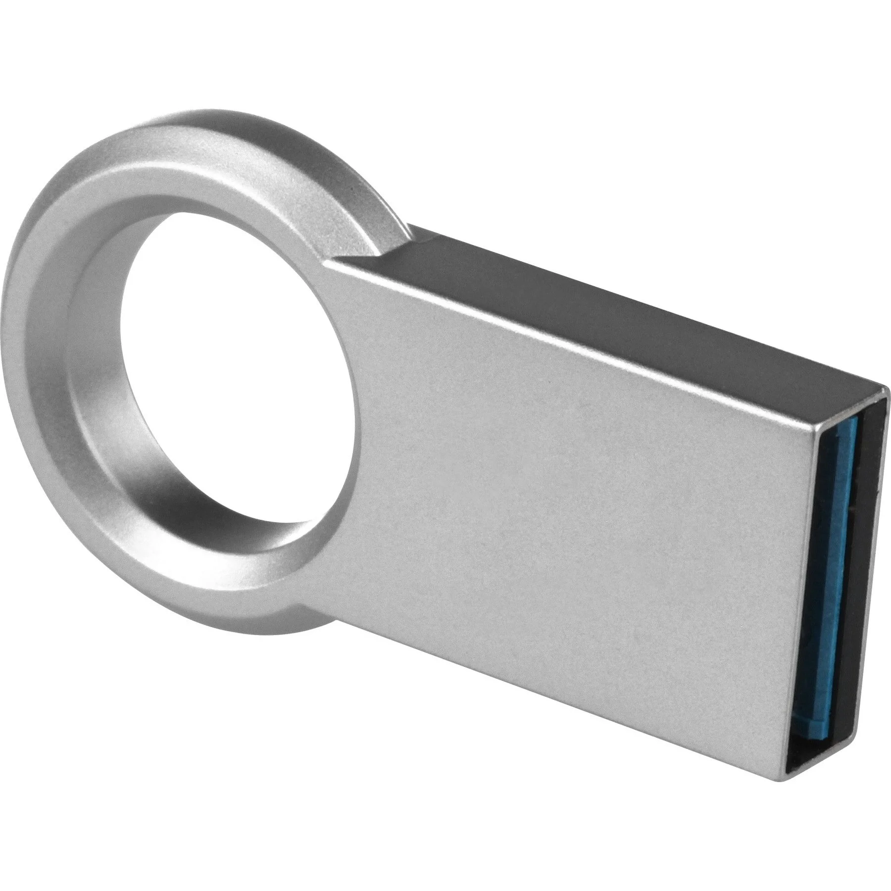 Флешка USB QUMO 64Gb Ring USB 3.0 цвет корпуса металлик(QM64GUD3-Ring)