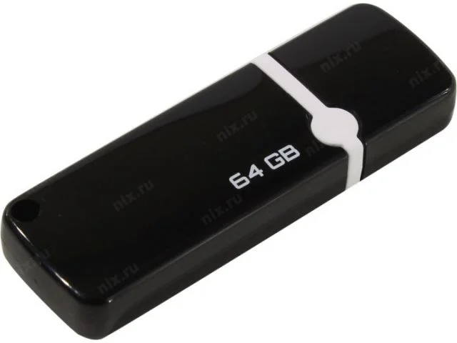 Флешка USB QUMO 64Gb USB 2.0 Optiva 02 Black, цвет корпуса черный (QM64GUD-OP2-black)
