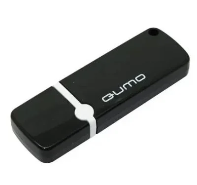 Флешка USB QUMO 64Gb USB 2.0 Optiva 02 Black, цвет корпуса черный (QM64GUD-OP2-black)